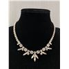 Image 1 : Stunning Sherman Necklace with Clear Stones. Signed.