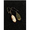Image 3 : Very Pretty Pair of Edwardian Carved Cameo Earrings