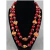 Image 1 : Western Germany Glass& Cherry Amber Look Beads 1950