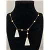 Image 1 : Art Deco Glass & Faux Pearl Necklace 1930's