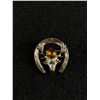 Image 1 : Nice Stag's Head & Horseshoe Scottish Sterling Brooch