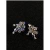 Image 2 : Good Pair of Signed "Meyers" Vintage Rhinestone Earrings
