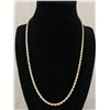 Image 1 : Very Good Sterling Silver Twisted Rope Necklace
