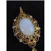 Image 2 : Nice Gold Plated Opalescent Rhinestone Drop Pendant