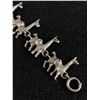 Image 2 : Very Heavy Sterling Silver Llama Bracelet From Peru