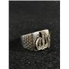 Image 1 : Size 10 Sterling Silver Muslim Arabic Men's Ring