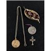 Image 1 : Lot of Sterling Silver Jewelry Pendants,Chain Plus Bond Boyd Brooch. All Sterling Silver