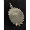 Image 2 : Large 3" Ral Sterling Silver Pendant with Emerald Looking Stone