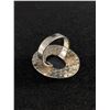 Image 2 : Lovely Size 7 Hammered Sterling Silver Labradorite Ring