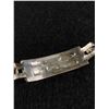 Image 3 : Sterling Silver Alpaca Bracelet with Inlay Abalone/Mother of Pearl