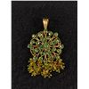 Image 1 : Very Nice Green Rhinestone Pendant