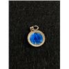 Image 2 : Lovely Blue Enamel on Siver Religious Medallion