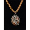 Image 2 : Very Unusual Sterling & Goldtone Necklace. Twisted Cord Style