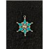 Image 1 : Navajo Sterling & Turquoise Star Pendant
