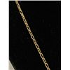 Image 2 : 10K Yellow Gold Figaro Chain Necklace - 21"  - 4.9g - Tested