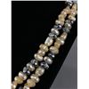 Image 2 : Vintage Double Strand Pearl Necklace Sterling Silver Filigree Clasp 24" 65.8 Grams - Tested