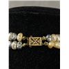 Image 3 : Vintage Double Strand Pearl Necklace Sterling Silver Filigree Clasp 24" 65.8 Grams - Tested