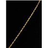 Image 3 : 9ct 375 Yellow Gold Twist Rope Chain Necklace & 9k Love Heart Pendant w/ Stones - Markers Mark - 17.