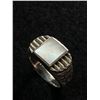 Image 2 : Vintage Art Deco Sterling Silver 925 Signet Ring Size 8.5- 4.8g - Tested