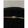 Image 3 : 14k Yellow Gold 18" Box Link Chain Necklace 2.4 Grams - Lobster Clasp Hallmarked 585 - Tested