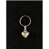 Image 1 : Vintage Heart Dangle Ring Sterling Silver 925 Size: 7.5 - Marked TB-06 - 925 - Tested