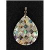Image 2 : Vintage Lot: 3 18KGP Pendants 2 Pearls White One Genuine, Mop Abalone 2.5", Signed Brooch, Signed By