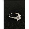 Image 1 : Beautiful Classic 4.4ct CZ Solitaire Engagement 925 Sterling Silver Ring  4.6g - Tested