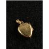 Image 2 : Dainty 10K Gold Heart Locket. Inscribed with Letter L on Back-1.48gr