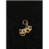 Image 1 : 10k Gold Comedy/Drama Masks Pendant or Charm-1.15gr