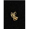 Image 2 : 10k Gold Comedy/Drama Masks Pendant or Charm-1.15gr