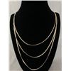 Image 1 : Sterling Silver Triple Strand Necklace. Marked STG -11.25gr