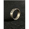 Image 2 : Vintage Sterling Silver Black Enamel Ring Band