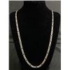 Image 1 : Sterling Silver Figaro Links Chain Necklace, 23" Length