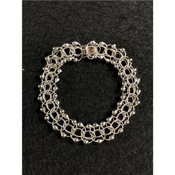 Vintage Sterling Silver Bracelet, Tested and Marked Stg RCD