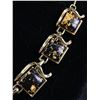 Image 2 : 1950s Celluloid w/ Gold Flakes Inlay Choker Necklace
