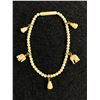 Image 1 : Genuine Ivory Bead Bracelet w/ Carved Ivory Charms
