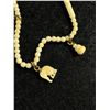 Image 2 : Genuine Ivory Bead Bracelet w/ Carved Ivory Charms