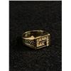 Image 1 : Quality Men;s 18k Gold Electroplated Ring Enamel & Stone