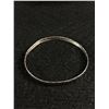 Image 1 : Nice Sterling Silver Bangle Facet Cut