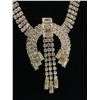 Image 2 : Very Good Rhinestone Horseshoe Necklace 1940's-50's