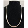 Image 1 : Very Nice 18" Italian Sterling Silver Herringbone Necklace