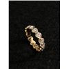 Image 1 : Nice Gold Plated Stone in Hearts Eternity Ring