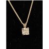 Image 2 : Sterling Silver Necklace with Nice Solitaire Drop Pendant