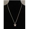 Image 1 : Very Pretty Stone Set Sterling Star Necklace