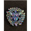 Image 1 : Very Good Signed Large Rhinestone Brooch 1940's
