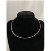 Image 1 : Nice Unusual .950 Silver Choker Ring Necklace
