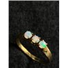 Image 3 : Very Nice Triple Opal Edwardian Ring in 9 Karat Gold