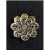 Image 2 : 1920's-30's Silver Coloured Pierced Pin Wheel Brooch