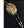 Image 2 : Fabulous 2.5" L Sterling & Agate Bolo Tie