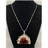 Image 1 : Lovely Silver with Amber Beads Tasselled Necklace